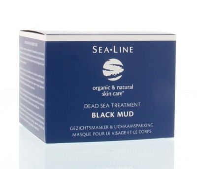 Black Mud Facial Masker & Body Pack 225 milliliter - Sea Line
