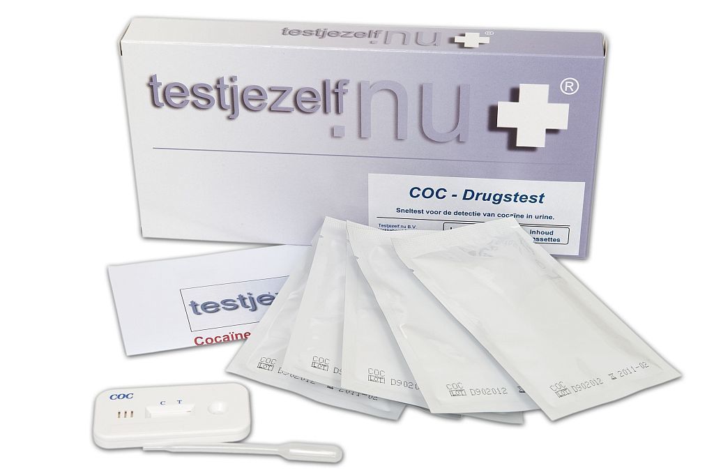Drugstest Cocaïne, 6 stuks, Testjezelf