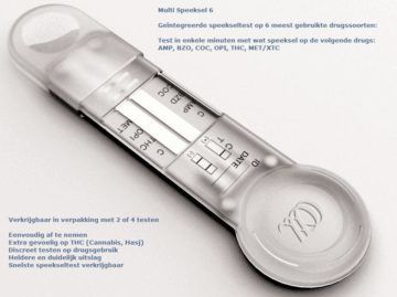 Multi Drugs Speekseltest 6, 2 stuks, Testjezelf