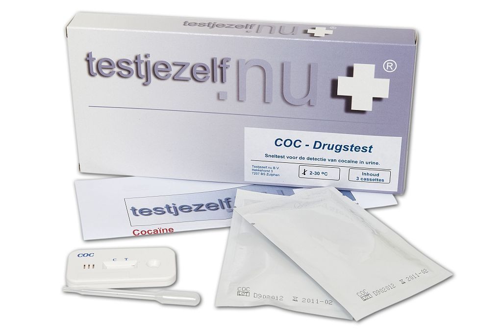 Drugstest Cocaïne, 3 stuks, Testjezelf