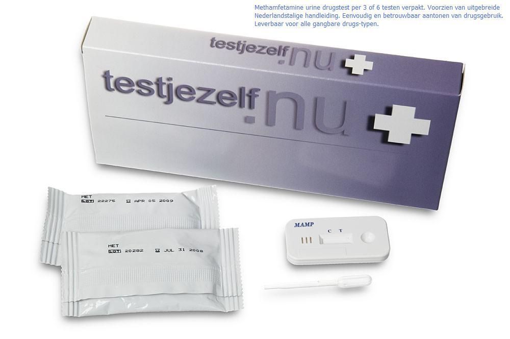 Drugstest Methamfetamine, 3 stuks, Testjezelf
