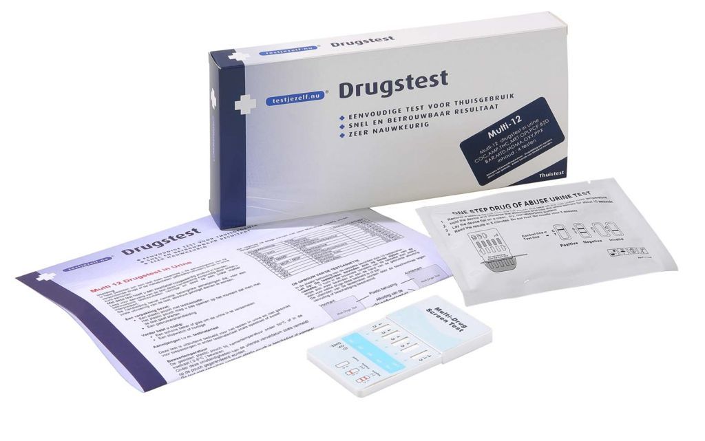 Multidrugstest 12 (urine), 4 stuks, Testjezelf