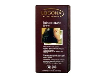 Logona Haarverf Henna Zwart, 100 gram