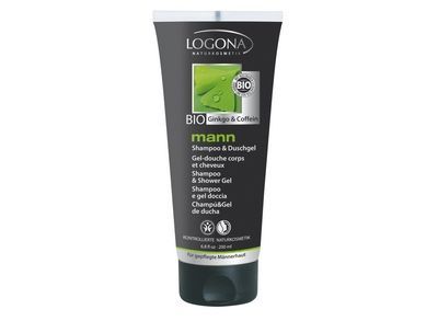 Logona Mann Shampoo & Douchegell, 200 milliliter