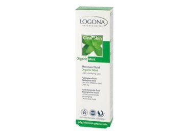 Logona Hydraterende fluid Bio Munt (onzuivere huid), 30 milliliter