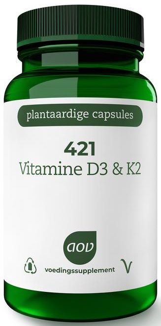 421 Vitamine D3 en K2 60 capsules - AOV