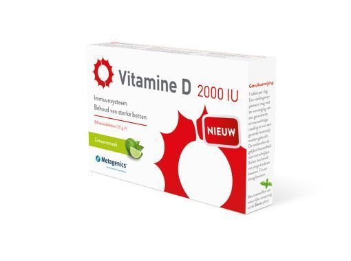 Vitamine D3 2000 IU 84 kauwtabletten - Metagenics