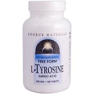 L Tyrosine 500mg, 50 tabletten, Source Naturals