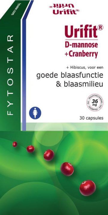 Urifit D Mannose + Cranberry 30 capsules - Fytostar