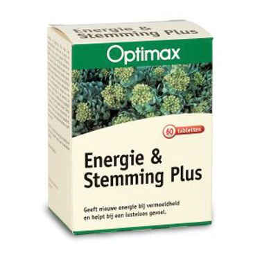 Energie & Stemming Plus, 60 tabletten, Optimax