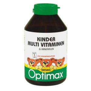 Kindermulti Vitaminen & Mineralen naturel 180 kauwtabletten, Optimax