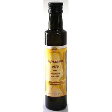 Lijnzaadolie Garlic Chili 250 milliliter