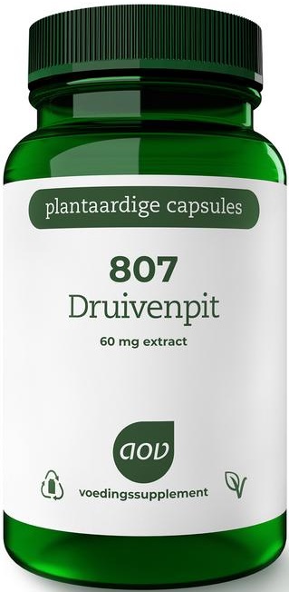 807 Druivenpit 60 mg extract 60 capsules - AOV