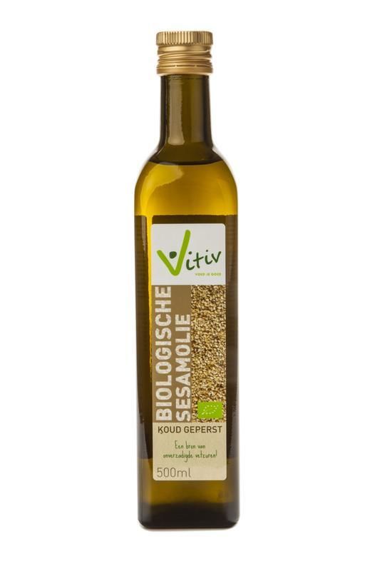 Biologische Sesamolie 500 milliliter - Vitiv