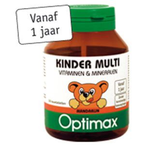 Kinder Multi Vitaminen & Mineralen mandarijn 100 kauwtablette, Optimax