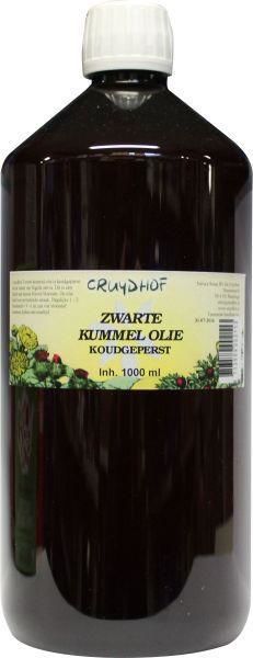 Zwarte Kummel/Komijnzaad Olie Koudgeperst 1000 milliliter - Cruydhof