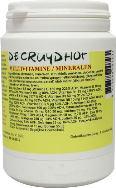Multi vitamine / Mineralen Slow Release 60 tabletten - Cruydhof