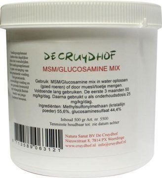 MSM Glucosamine Poeder 500 gram - Cruydhof