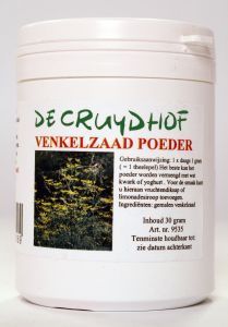 Venkelzaad Poeder Bio 30 gram - Cruydhof