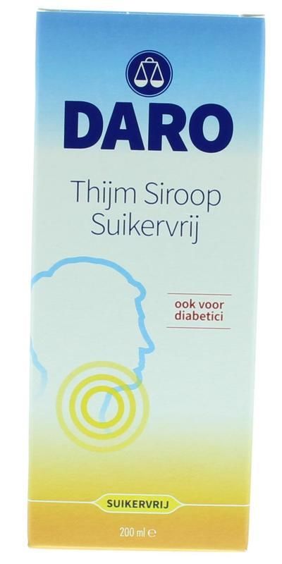 Thijmsiroop Suikervrij 200 milliliter - Daro