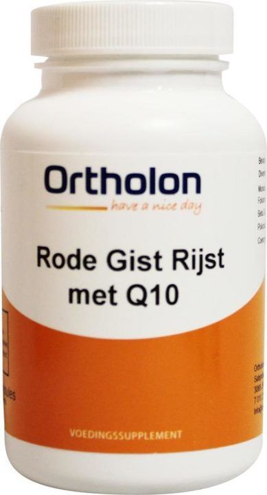 Rode Gist Rijst Q10 120 vegetarische capsules - Ortholon