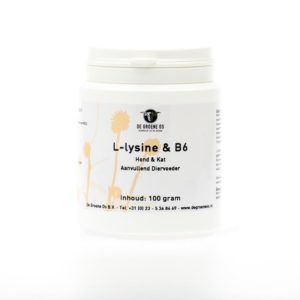 L Lysine & Vitamine B6 Hond & Kat 100 gram - Groene Os