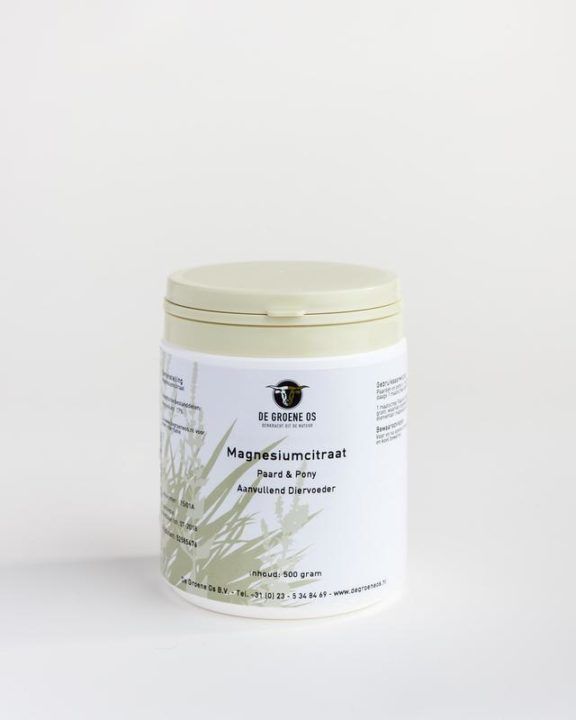 Magnesiumcitraat Paard & Pony 500 gram - Groene Os