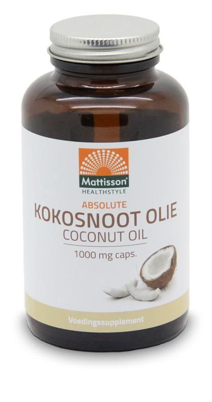 Absolute Kokosnoot Olie 1000 mg 120 softgel capsules - Mattison