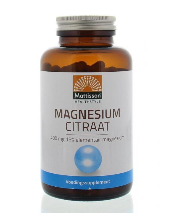 Magnesium Citraat 400 mg 180 vegetarische capsules - Mattisson