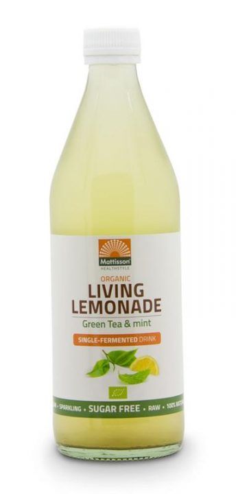 Living Lemonade Green Tea Mint 500 milliliter - Mattisson