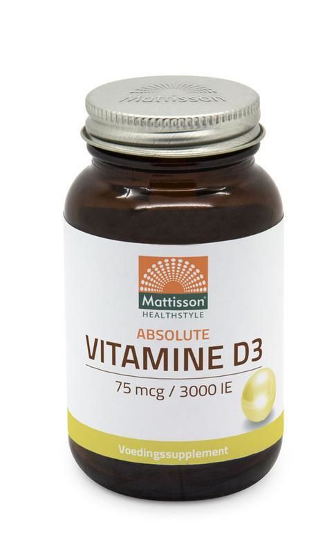 Vitamine D3 75 mcg 3000 IE 240 capsules - Mattisson
