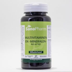 Multivitaminen & Mineralen Bio Actief 30 capsules - Sanopharm