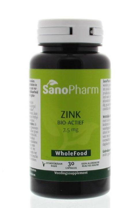 Zink 7.5 mg 30 capsules - Sanopharm