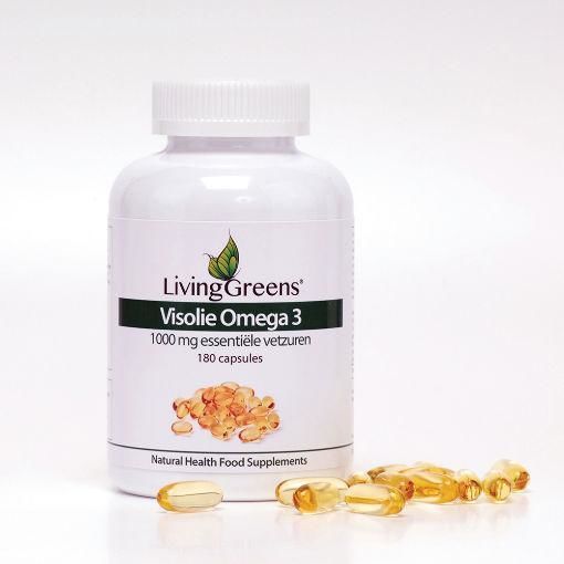 Omega 3 Visolie 1000 mg 180 capsulles - Livinggreens