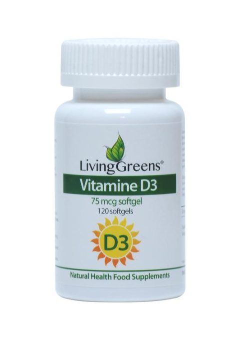 Vitamine D3 75 mcg 120 softgels - Livinggreens