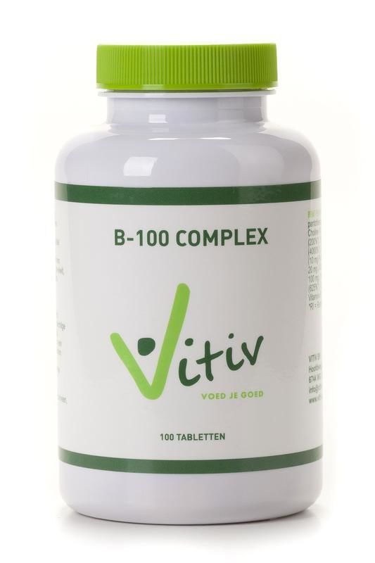 Vitamine B 100 Complex 100 tabletten - Vitiv