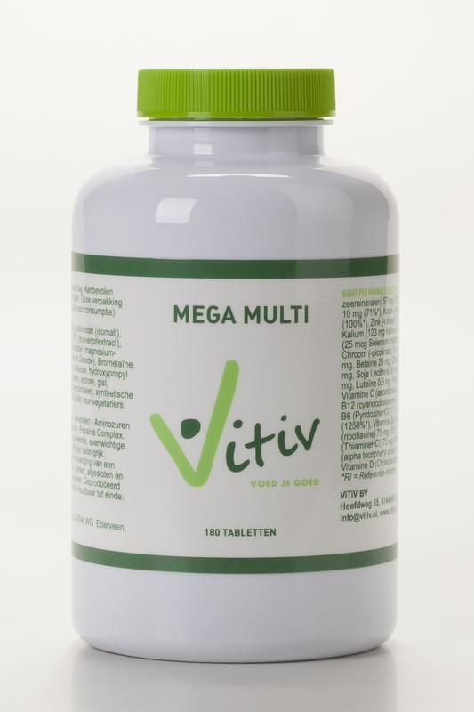 Mega Multi 180 tabletten - Vitiv