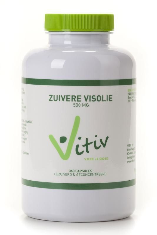 Zuivere Visolie 500 mg 360 capsules - Vitiv
