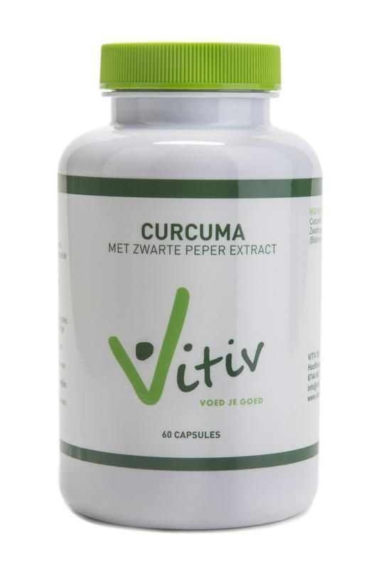 Curcuma met Zwarte Peper Extract 60 capsules - Vitiv
