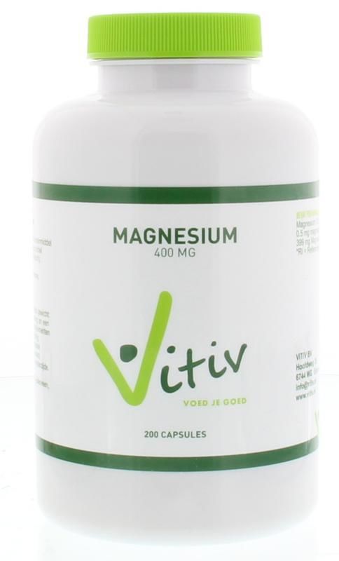Magnesium 400 mg 200 capsules - Vitiv