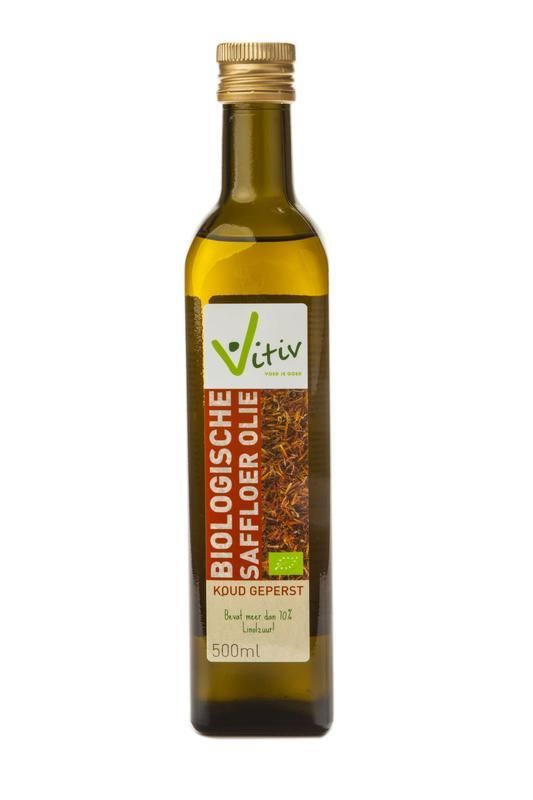 Biologische Saffloer Olie 500 milliliter - Vitiv