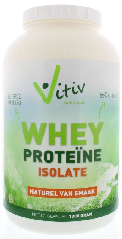 Whey Proteïne Isolate 90% 1000 gram - Vitiv