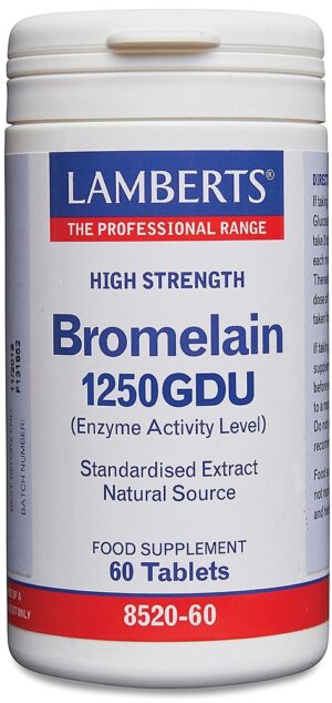 Bromelaine 1250 GDU 60 tabletten - Lamberts
