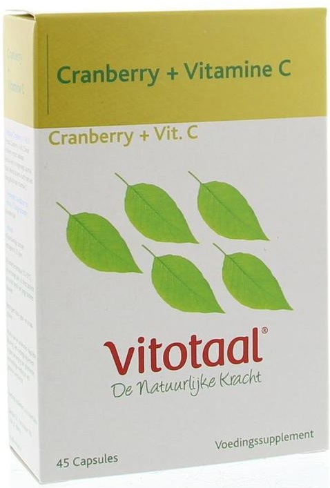 Cranberry en Vitamine C 45 capsules - Vitotaal
