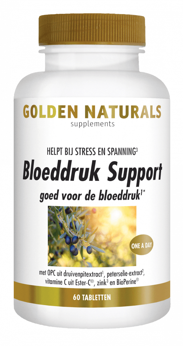 Bloeddruk Support Golden Naturals 60 tabletten