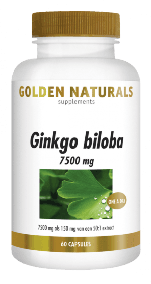 Ginkgo Biloba 7500 mg Golden Naturals 60 capsules