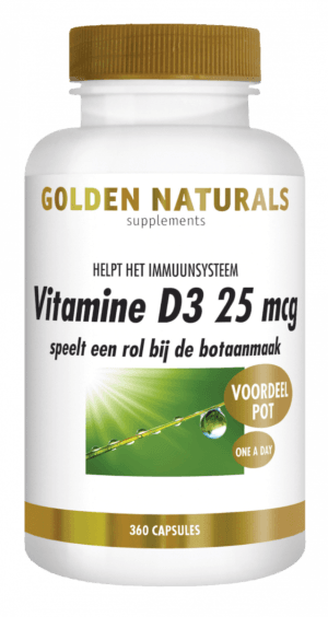 Vitamine D3 25 mcg Golden Naturals 360 capsules