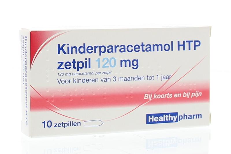 Kinderparacetamol HTP zetpil 120 mg, zetpillen