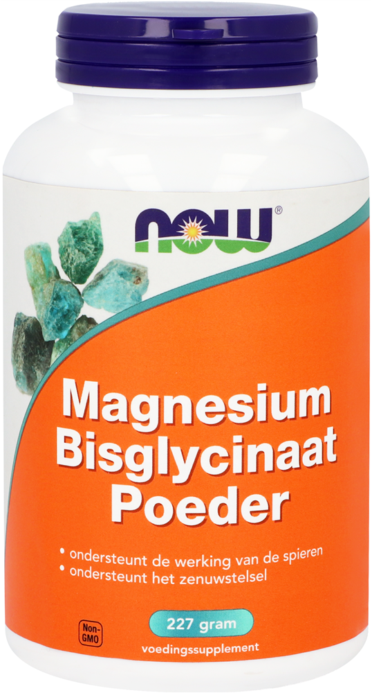 Magnesium Bisglycinaat Poeder 227 gram Now