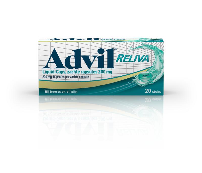 Reliva Liquid Caps 200 mg 20 capsules - Advil